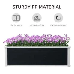 Outsunny Raised Bed Planter - Grey/White - 845-452V01 -OUTSUNNY Sales Shop outsunny 845452v01 1