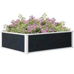 Outsunny Raised Bed Planter - Grey/White - 845-452V01 -OUTSUNNY Sales Shop outsunny 845452v01 4