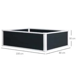 Outsunny Raised Bed Planter - Grey/White - 845-452V01 -OUTSUNNY Sales Shop outsunny 845452v01 dimensions