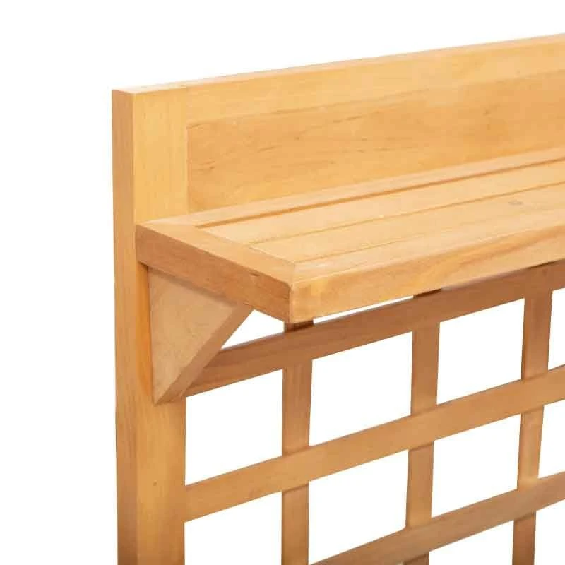 Outsunny Raised Planter With 2 Shelves - Brown - 845-475V01 5 Outsunny Raised Planter With 2 Shelves - Brown - 845-475V01 - Image 5