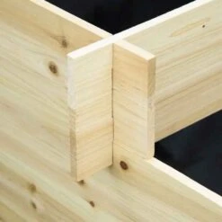 Outsunny 3 Tier Raised Garden Planter With 9 Grow Grids - Brown - 845-581 -OUTSUNNY Sales Shop outsunny 845581 close up