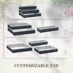 Outsunny 3 Tier Raised Garden Planter - Grey - 845-640CG -OUTSUNNY Sales Shop outsunny 845640cg 1