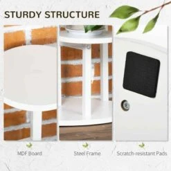 Outsunny 5 Tier Corner Plant Stand - White - 845-758V00WT 16 Outsunny 5 Tier Corner Plant Stand - White - 845-758V00WT -OUTSUNNY Sales Shop outsunny 845758v00wt 2