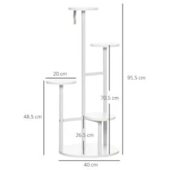 Outsunny 5 Tier Corner Plant Stand - White - 845-758V00WT 12 Outsunny 5 Tier Corner Plant Stand - White - 845-758V00WT -OUTSUNNY Sales Shop outsunny 845758v00wt dimensions