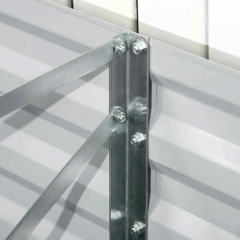 Outsunny Raised Bed With Multi-Reinforced Rods - Grey - 845-774V00LG 6 Outsunny Raised Bed With Multi-Reinforced Rods - Grey - 845-774V00LG - Image 6