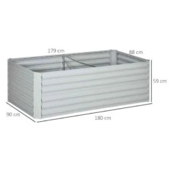 Outsunny Raised Bed With Multi-Reinforced Rods - Grey - 845-774V00LG 11 Outsunny Raised Bed With Multi-Reinforced Rods - Grey - 845-774V00LG -OUTSUNNY Sales Shop outsunny 845774v00lg dimensions