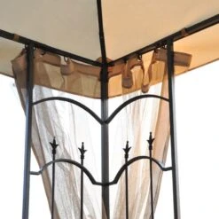 Outsunny 2 Tier Garden Gazebo With Mesh Curtains 3000x3000mm - Cream White - 84C-028 -OUTSUNNY Sales Shop outsunny 84c 028 9