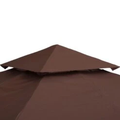 Outsunny 2 Tier Gazebo Replacement Canopy 3000x3000mm - Coffee - 84C-041 14 Outsunny 2 Tier Gazebo Replacement Canopy 3000x3000mm - Coffee - 84C-041 -OUTSUNNY Sales Shop outsunny 84c 041 6