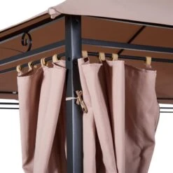 Outsunny 2 Tier Garden Gazebo With Curtains 3000x4000mm - Khaki - 84C-050 -OUTSUNNY Sales Shop outsunny 84c 050 12