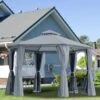 Outsunny 2 Tier Hexagon Garden Party Tent 3000x3000mm - Grey - 84C-052GY 20 Outsunny 2 Tier Hexagon Garden Party Tent 3000x3000mm - Grey - 84C-052GY -OUTSUNNY Sales Shop outsunny 84c 052gy 9