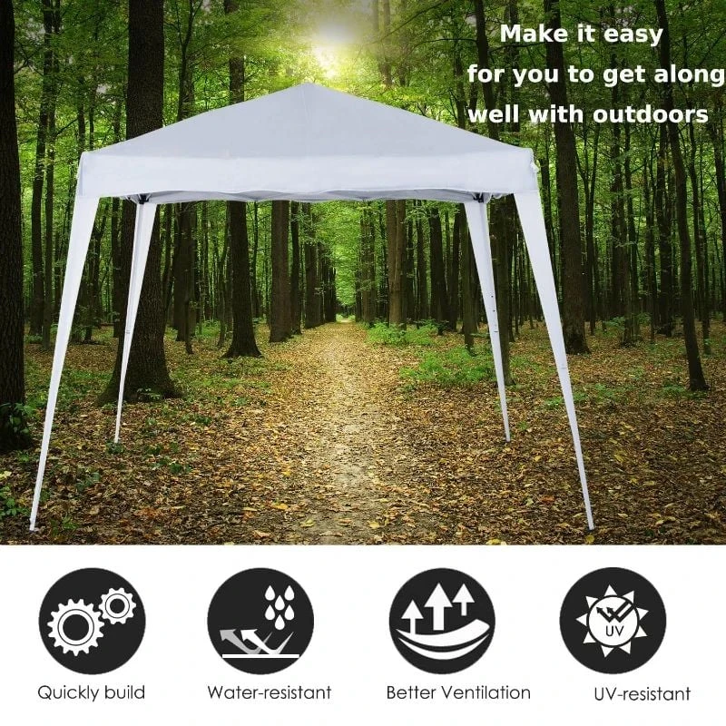 Outsunny Pop-Up Garden Gazebo With Carry Bag 3000x3000mm - White - 84C-075WT 8 Outsunny Pop-Up Garden Gazebo With Carry Bag 3000x3000mm - White - 84C-075WT - Image 8
