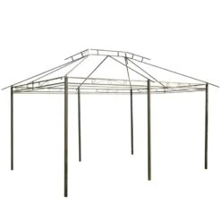 Outsunny 2 Tier Garden Gazebo With Curtains 3000x4000mm - Grey - 84C-099GY -OUTSUNNY Sales Shop outsunny 84c 099gy 6