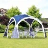 Outsunny Domed Garden Gazebo Tent 3500x3500mm - Blue/Grey - 84C-110BU -OUTSUNNY Sales Shop outsunny 84c 110bu 10