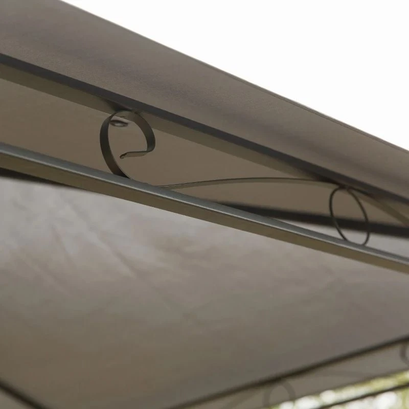 Outsunny 2 Tier Garden Gazebo 3000x3000mm - Grey - 84C-115 2 Outsunny 2 Tier Garden Gazebo 3000x3000mm - Grey - 84C-115 - Image 2