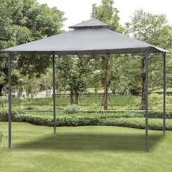 Outsunny 2 Tier Garden Gazebo 3000x3000mm - Grey - 84C-115