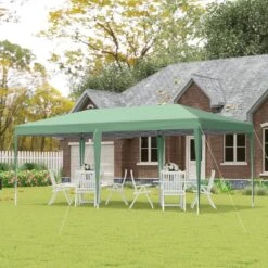 Outsunny Pop-Up Garden Gazebo With Carry Bag 6000x3000mm - Green - 84C-118GN -OUTSUNNY Sales Shop outsunny 84c 118gn 10