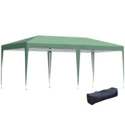 Outsunny Pop-Up Garden Gazebo With Carry Bag 6000x3000mm - Green - 84C-118GN -OUTSUNNY Sales Shop outsunny 84c 118gn 1 1
