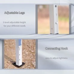 Outsunny Pop-Up Garden Gazebo With Carry Bag 6000x3000mm - Blue - 84C-118V01 -OUTSUNNY Sales Shop outsunny 84c 118v01db 4 1