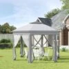 Outsunny Pop-up Hexagon Gazebo With Mesh Sidewalls 4000x4000mm - Grey - 84C-120GY 18 Outsunny Pop-up Hexagon Gazebo With Mesh Sidewalls 4000x4000mm - Grey - 84C-120GY -OUTSUNNY Sales Shop outsunny 84c 120gy 9