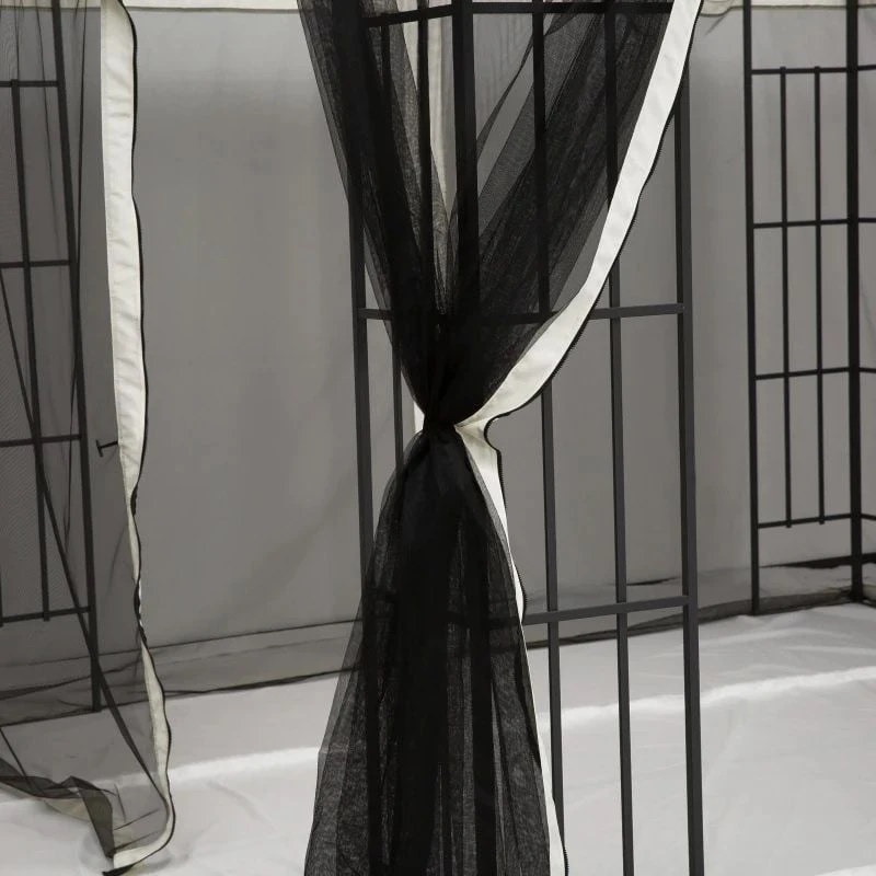 Outsunny Gazebo 4x Replacement Mesh Sidewalls 3000mm - Beige - 84C-142 5 Outsunny Gazebo 4x Replacement Mesh Sidewalls 3000mm - Beige - 84C-142 - Image 5