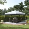 Outsunny Pop-up Garden Gazebo With Mesh Sidewalls 3600x3600mm - White - 84C-155WT 21 Outsunny Pop-up Garden Gazebo With Mesh Sidewalls 3600x3600mm - White - 84C-155WT -OUTSUNNY Sales Shop outsunny 84c 155wt 9