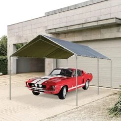 Outsunny Heavy Duty Carport Tent Shelter 3000x6000mm - Grey - 84C-159GY -OUTSUNNY Sales Shop outsunny 84c 159gy 9