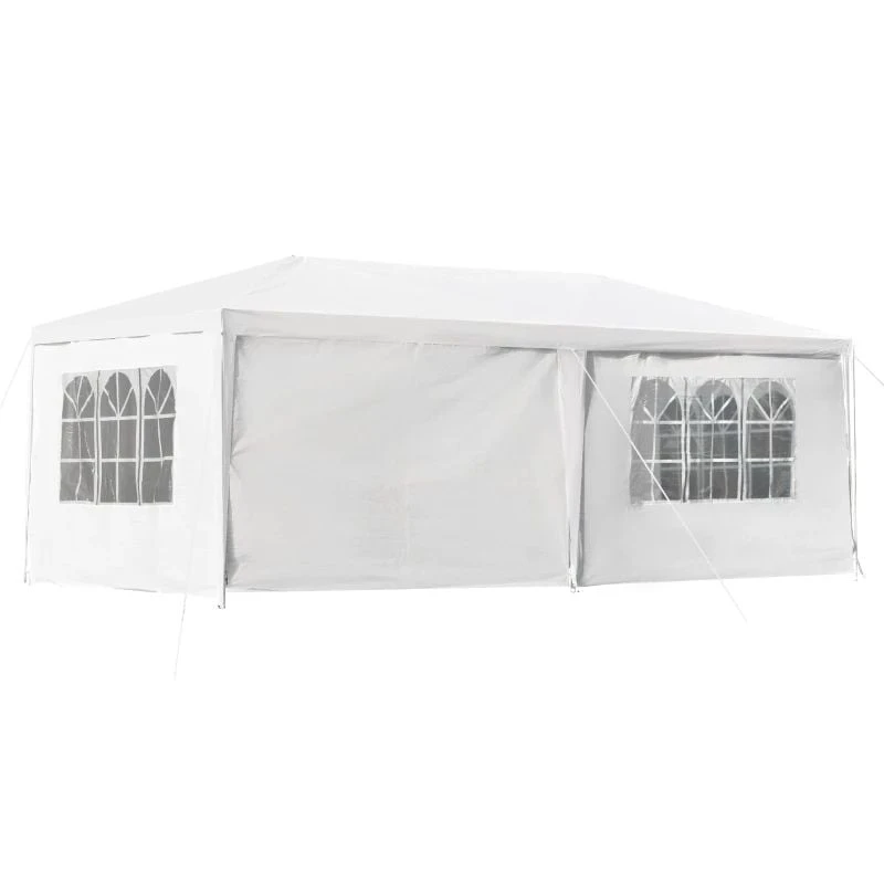 Outsunny Marquee With 4x Windows 3000x6000mm - White - 84C-197 2 Outsunny Marquee With 4x Windows 3000x6000mm - White - 84C-197 - Image 2