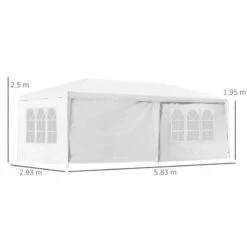 Outsunny Marquee With 4x Windows 3000x6000mm - White - 84C-197 18 Outsunny Marquee With 4x Windows 3000x6000mm - White - 84C-197 -OUTSUNNY Sales Shop outsunny 84c 197 2