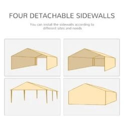 Outsunny Marquee With 4x Windows 3000x6000mm - White - 84C-197 17 Outsunny Marquee With 4x Windows 3000x6000mm - White - 84C-197 -OUTSUNNY Sales Shop outsunny 84c 197 3