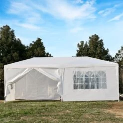 Outsunny Marquee With 4x Windows 3000x6000mm - White - 84C-197