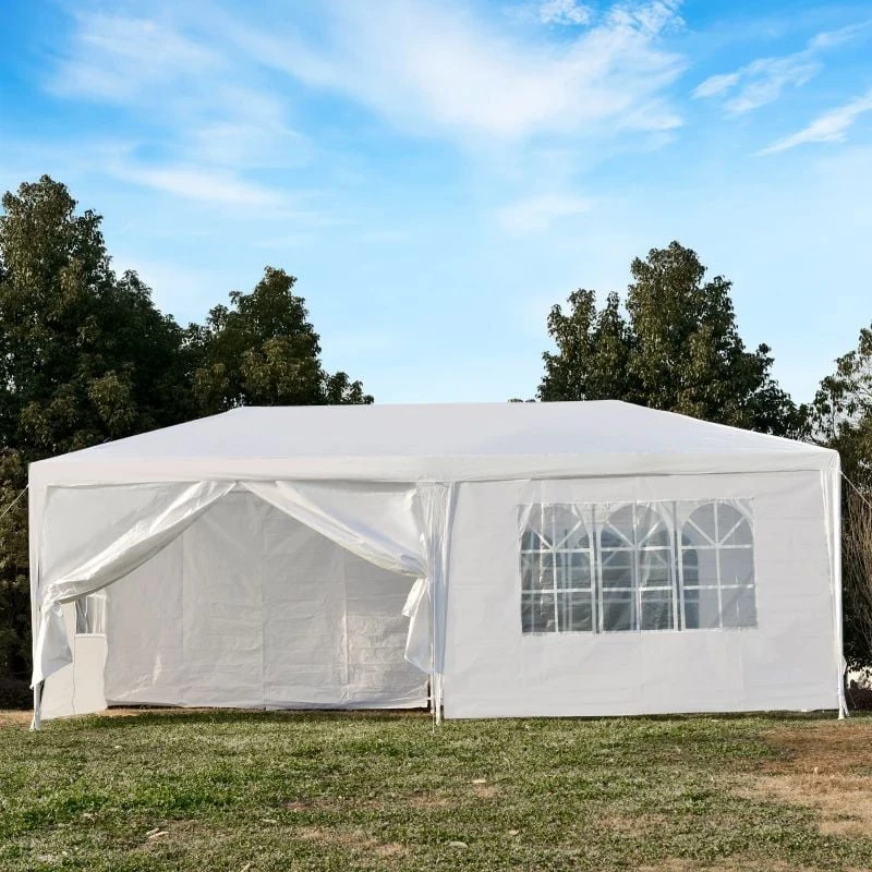 Outsunny Marquee With 4x Windows 3000x6000mm - White - 84C-197 1 Outsunny Marquee With 4x Windows 3000x6000mm - White - 84C-197