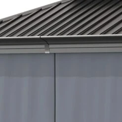 Outsunny 2 Tier Hardtop Gazebo With Curtains And Nets 3000x3700mm - Grey - 84C-204V02CG 15 Outsunny 2 Tier Hardtop Gazebo With Curtains And Nets 3000x3700mm - Grey - 84C-204V02CG -OUTSUNNY Sales Shop outsunny 84c 204v02cg 8