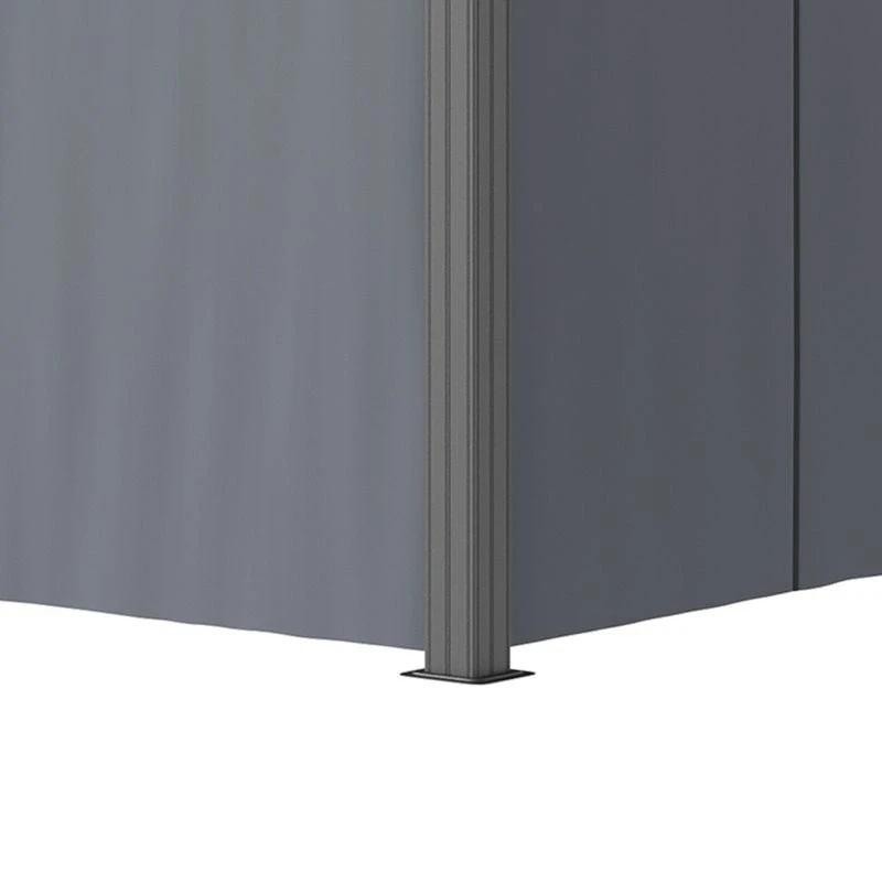 Outsunny 2 Tier Hardtop Gazebo With Curtains And Nets 3000x3700mm - Grey - 84C-204V02CG 5 Outsunny 2 Tier Hardtop Gazebo With Curtains And Nets 3000x3700mm - Grey - 84C-204V02CG - Image 5