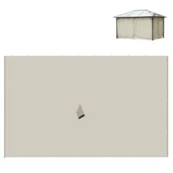 Outsunny Gazebo 4x Replacement Sidewalls 3000x4000mm - Beige - 84C-226V01BG -OUTSUNNY Sales Shop outsunny 84c 226v01bg 8