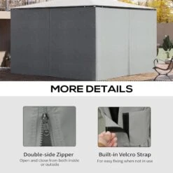Outsunny Gazebo 4x Replacement Sidewalls 3000x4000mm - Light Grey - 84C-226V01LG 16 Outsunny Gazebo 4x Replacement Sidewalls 3000x4000mm - Light Grey - 84C-226V01LG -OUTSUNNY Sales Shop outsunny 84c 226v01lg 4