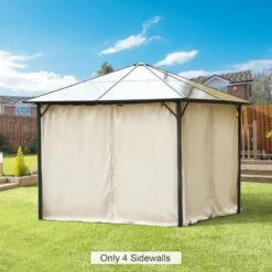 Outsunny Gazebo 4x Replacement Sidewalls 3000x3000mm - Beige - 84C-226V02BG
