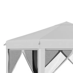 Outsunny Pop-up Hexagon Gazebo With Mesh Sidewalls 3200x3200mm - Light Grey - 84C-227LG -OUTSUNNY Sales Shop outsunny 84c 227lg 10