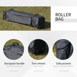 Outsunny 2 Tier Pop-up Garden Gazebo With Mesh Curtains 3000x3600mm - Light Grey - 84C-252GY -OUTSUNNY Sales Shop outsunny 84c 252gy 7