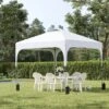 Outsunny Pop-Up Garden Gazebo With Wheeled Carry Bag 2500x2500mm - White - 84C-262V01WT -OUTSUNNY Sales Shop outsunny 84c 262v01wt 11