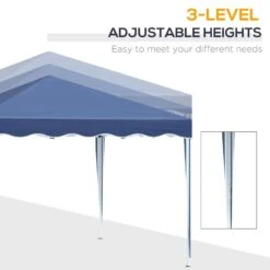 Outsunny Pop-Up Garden Gazebo With Carry Bag 3000x3000mm - Blue - 84C-263 17 Outsunny Pop-Up Garden Gazebo With Carry Bag 3000x3000mm - Blue - 84C-263 -OUTSUNNY Sales Shop outsunny 84c 263 3