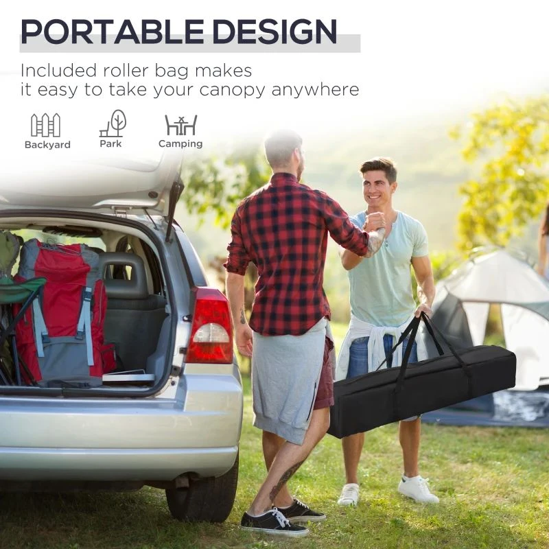 Outsunny Pop-Up Garden Gazebo With Carry Bag 3000x3000mm - Blue - 84C-263 7 Outsunny Pop-Up Garden Gazebo With Carry Bag 3000x3000mm - Blue - 84C-263 - Image 7