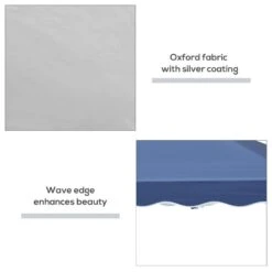 Outsunny Pop-Up Garden Gazebo With Carry Bag 3000x3000mm - Blue - 84C-263 14 Outsunny Pop-Up Garden Gazebo With Carry Bag 3000x3000mm - Blue - 84C-263 -OUTSUNNY Sales Shop outsunny 84c 263 6