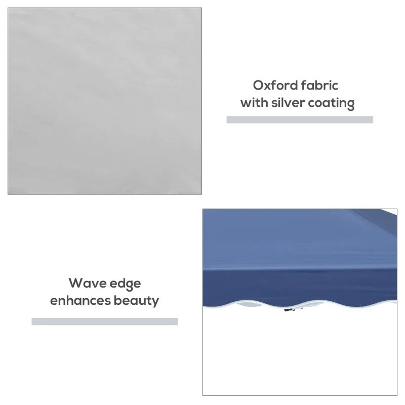 Outsunny Pop-Up Garden Gazebo With Carry Bag 3000x3000mm - Blue - 84C-263 5 Outsunny Pop-Up Garden Gazebo With Carry Bag 3000x3000mm - Blue - 84C-263 - Image 5