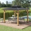 Outsunny Hardtop Garden Gazebo With Wooden Frame 3500x3500m - Grey - 84C-273 20 Outsunny Hardtop Garden Gazebo With Wooden Frame 3500x3500m - Grey - 84C-273 -OUTSUNNY Sales Shop outsunny 84c 273 9