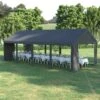 Outsunny Heavy Duty Marquee 4000x8000mm - Dark Grey - 84C-308