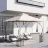 Outsunny 2 Tier Gazebo Replacement Canopy 3000x3000mm - Beige - 84C-314 -OUTSUNNY Sales Shop outsunny 84c 314 9