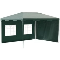 Outsunny Garden Gazebo Marquee With 2 Sidewalls 3000x4000mm - Green - 84C-329V01GN 19 Outsunny Garden Gazebo Marquee With 2 Sidewalls 3000x4000mm - Green - 84C-329V01GN -OUTSUNNY Sales Shop outsunny 84c 329v01gn 1
