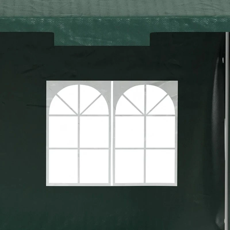 Outsunny Garden Gazebo Marquee With 2 Sidewalls 3000x4000mm - Green - 84C-329V01GN 3 Outsunny Garden Gazebo Marquee With 2 Sidewalls 3000x4000mm - Green - 84C-329V01GN - Image 3