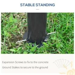 Outsunny 2 Tier Hardtop Gazebo With Curtains And Nets 3000x3000mm - Khaki - 84C-364V00KK 13 Outsunny 2 Tier Hardtop Gazebo With Curtains And Nets 3000x3000mm - Khaki - 84C-364V00KK -OUTSUNNY Sales Shop outsunny 84c 364v00kk 3