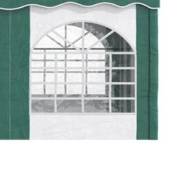 Outsunny Marquee With 4x Windows & 2 Doors 4000x4000mm - White & Green - 84C-369V00GN -OUTSUNNY Sales Shop outsunny 84c 369v00gn 8